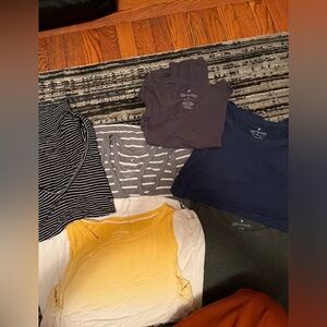American Eagle Outfitters womens Tank Tops Lot- Yellow, Gray, Navy